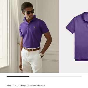 Ralph Lauren purple tag  Classic Purple Polo Shirt